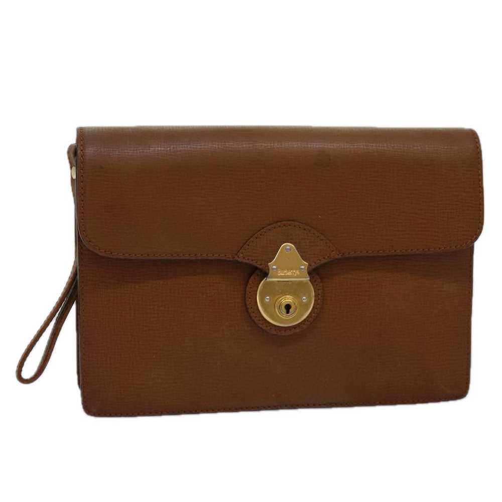 Burberry Brown Leather Clutch Bag (Pre-Owned) - image 10