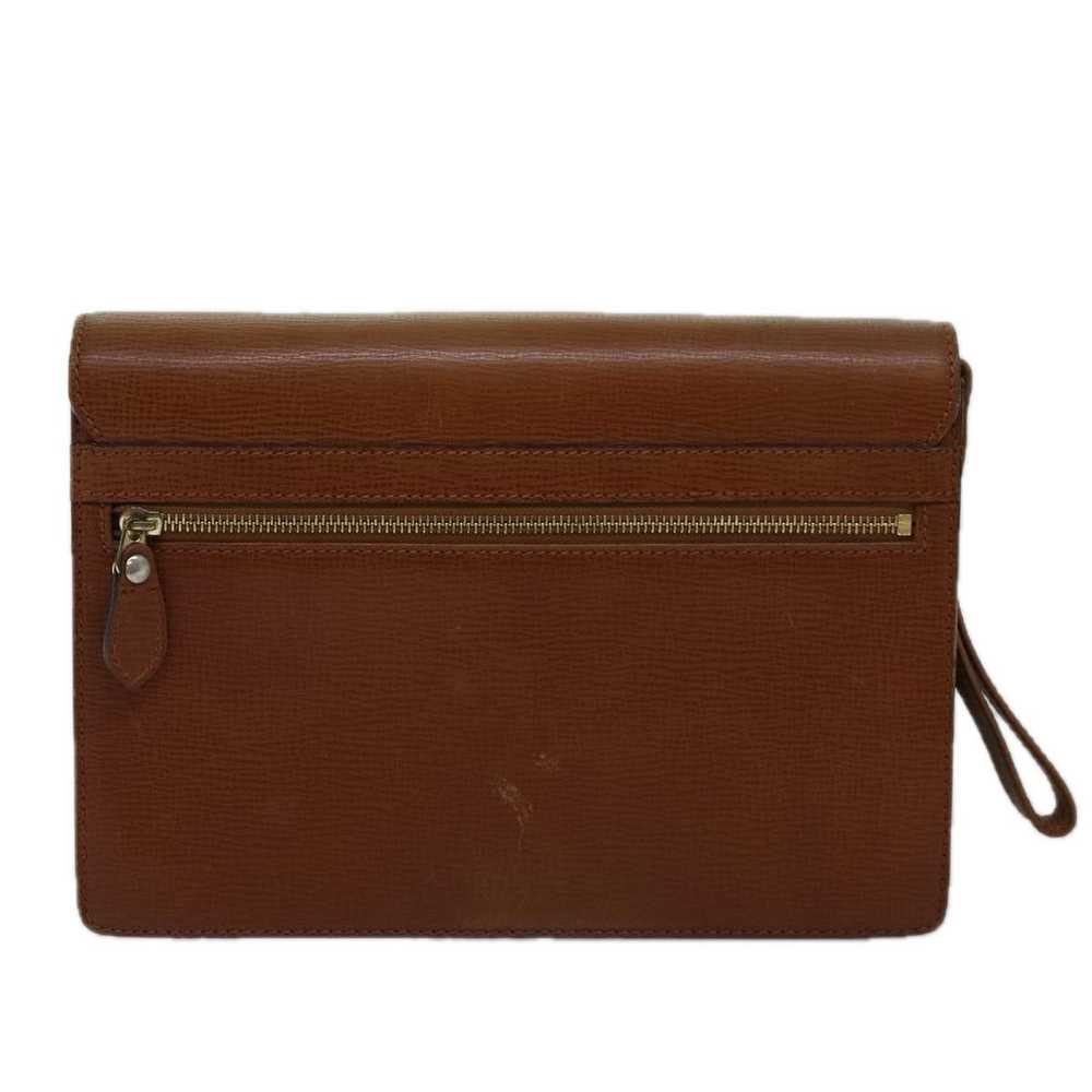 Burberry Brown Leather Clutch Bag (Pre-Owned) - image 2