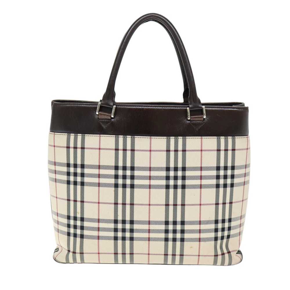 Burberry Nova Check Beige Polyester Handbag (Pre-… - image 2