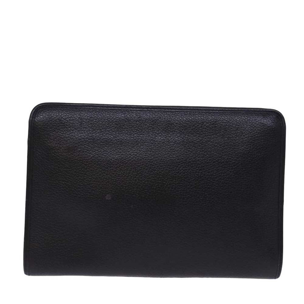 Burberry Wallet Black Leather Clutch Bag (Pre-Own… - image 2