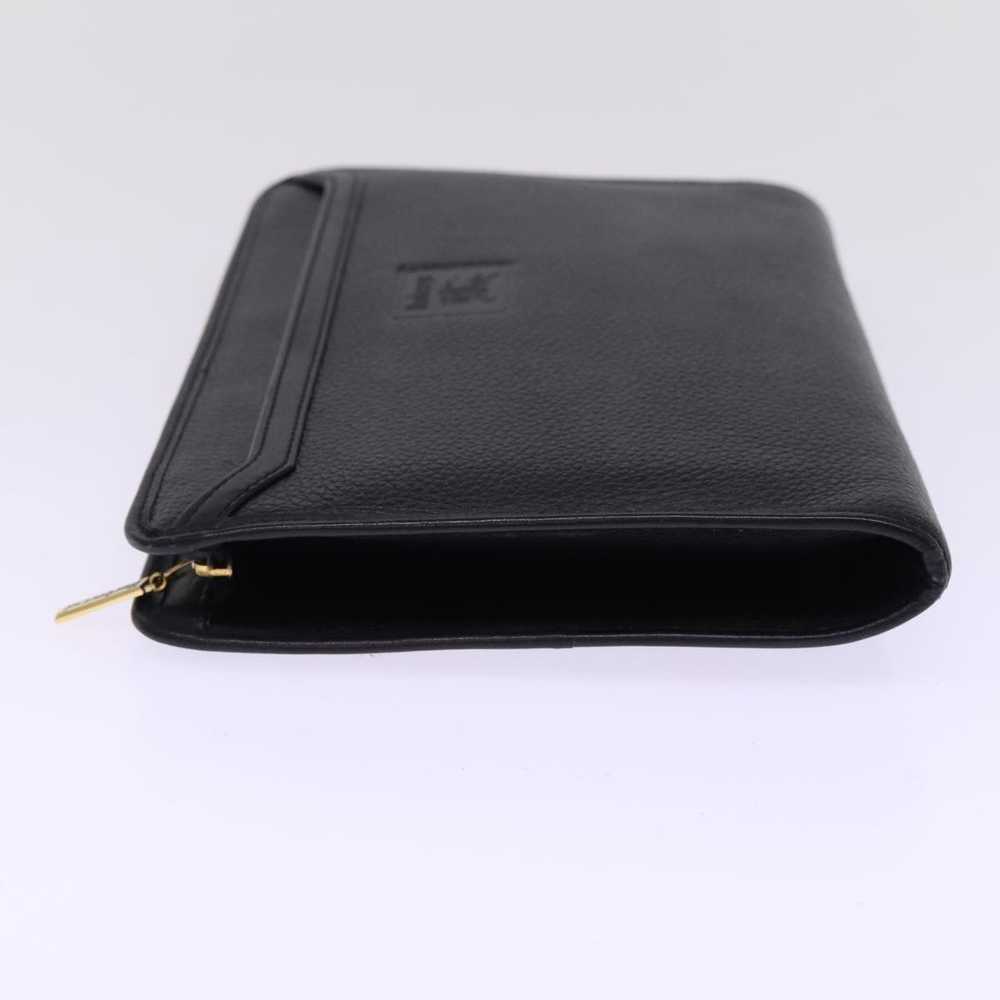 Burberry Wallet Black Leather Clutch Bag (Pre-Own… - image 9