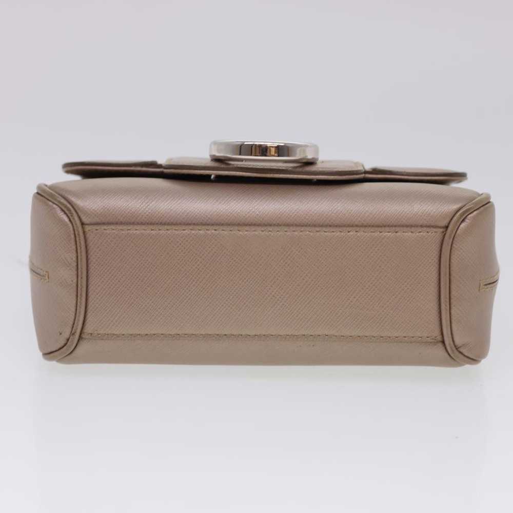 Salvatore Ferragamo Beige Leather Shoulder Bag (P… - image 4