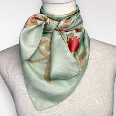 Vintage Liberty Of London 100% Silk Scarf Floral … - image 1