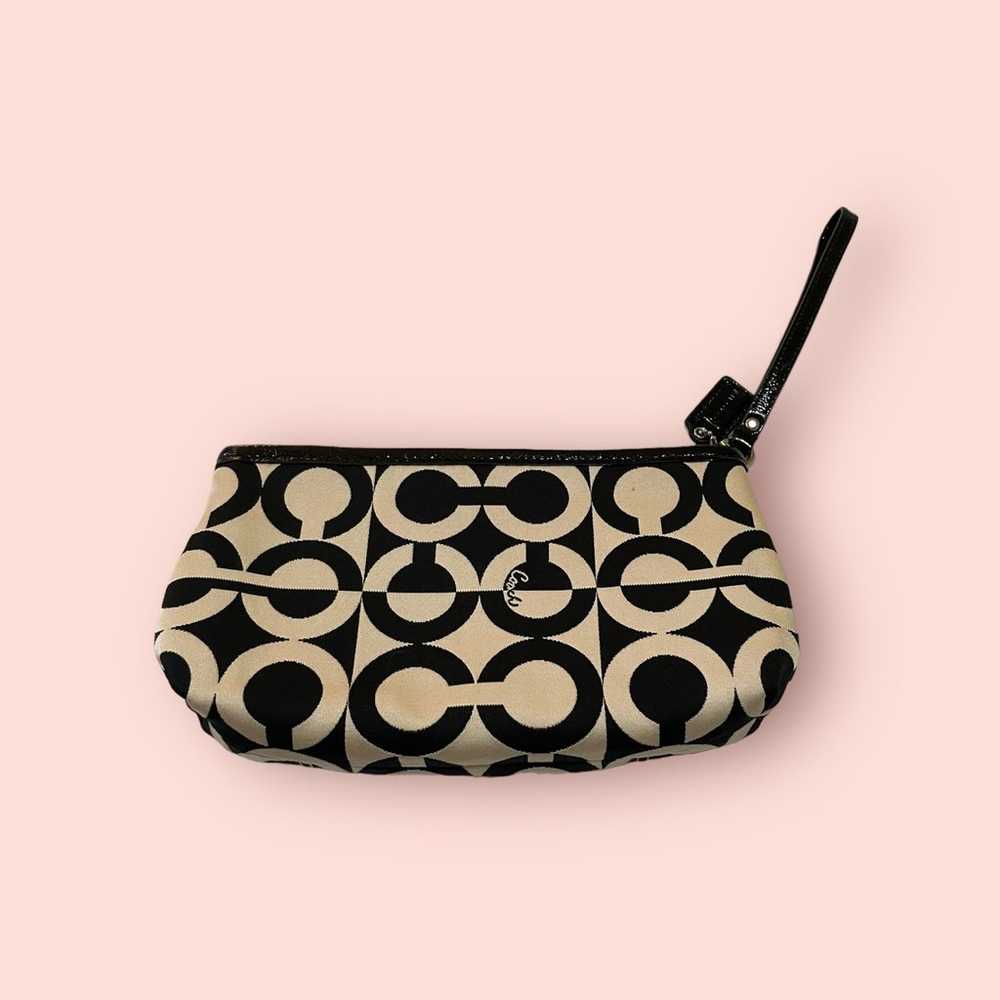 Coach White and Black Wristlet - image 2