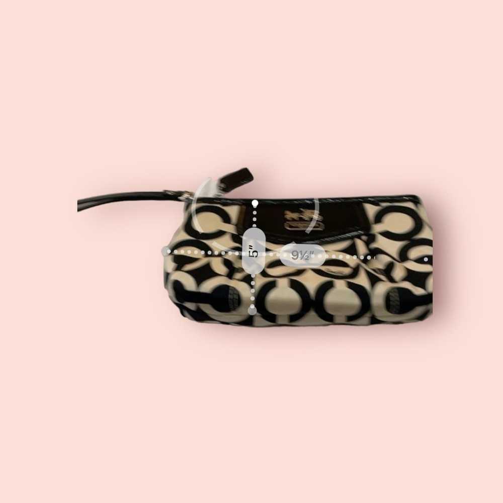 Coach White and Black Wristlet - image 5