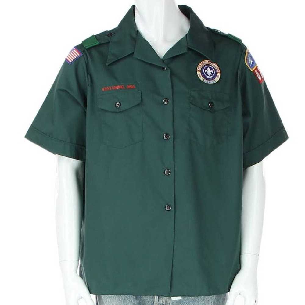 Vintage Boy Scouts BSA Venturing Uniform LA Shirt… - image 1