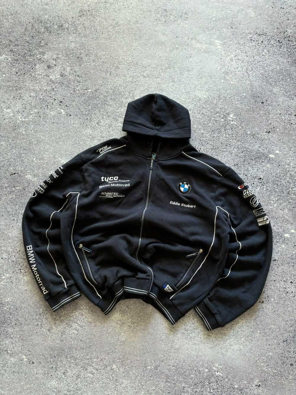 Bmw × Racing × Vintage Vintage Y2K BMW Racing Hoo… - image 1