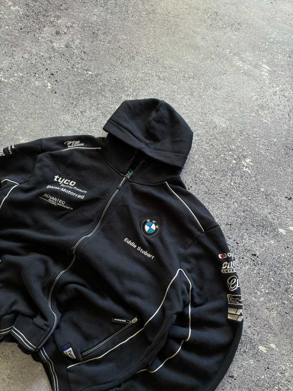 Bmw × Racing × Vintage Vintage Y2K BMW Racing Hoo… - image 2