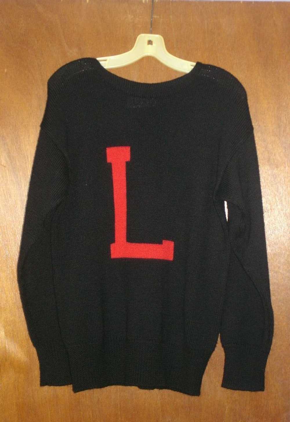 Vintage Collegiate Traditions Black Wool Sweater-S - image 1