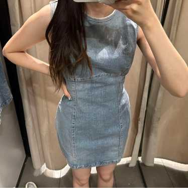 ZARA Denim Mini Dress - image 1