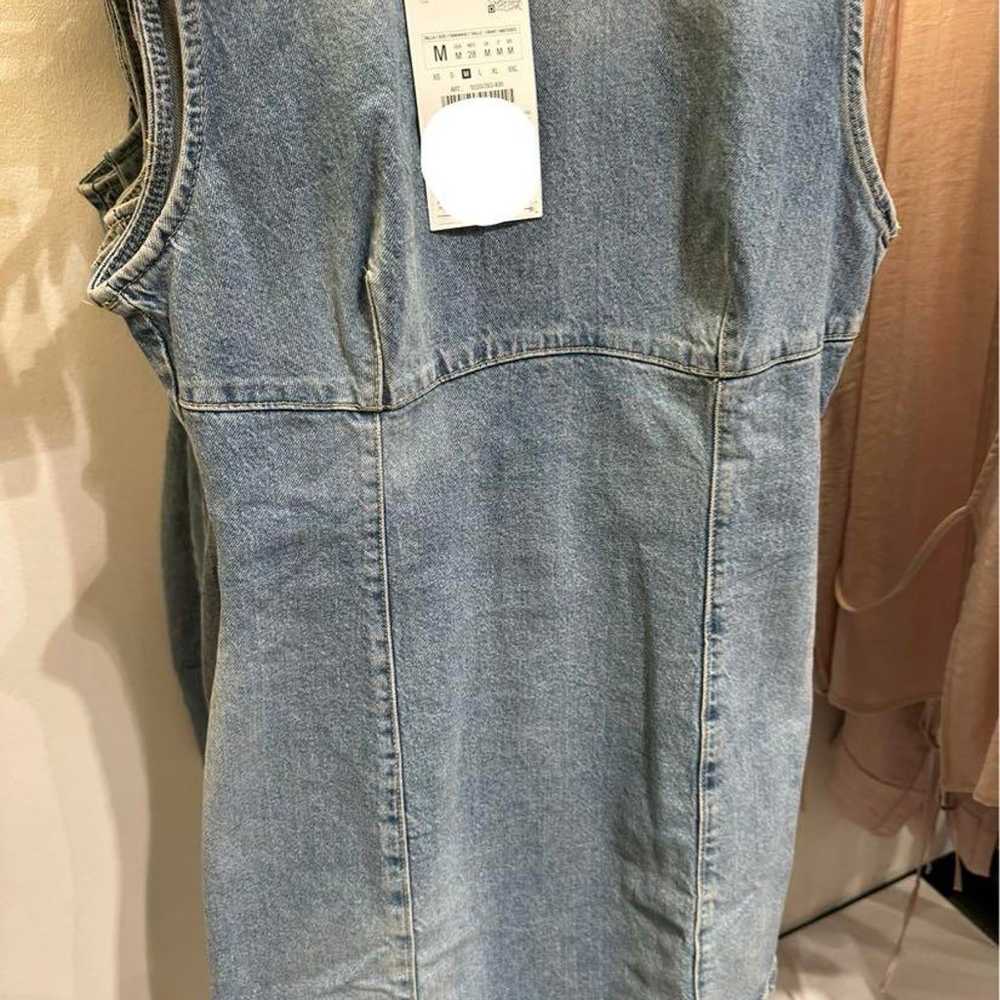 ZARA Denim Mini Dress - image 2