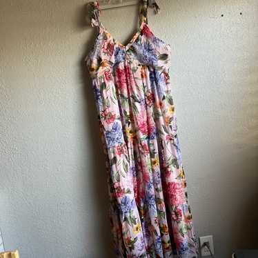 Express floral long maxi Dress size XL - image 1