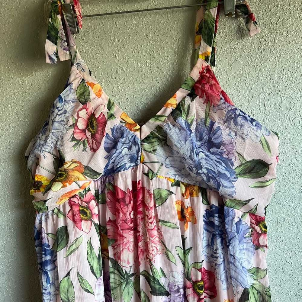 Express floral long maxi Dress size XL - image 2