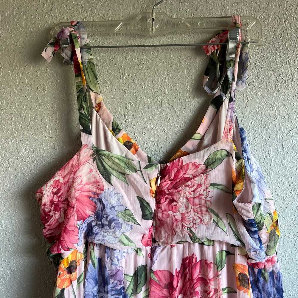 Express floral long maxi Dress size XL - image 4