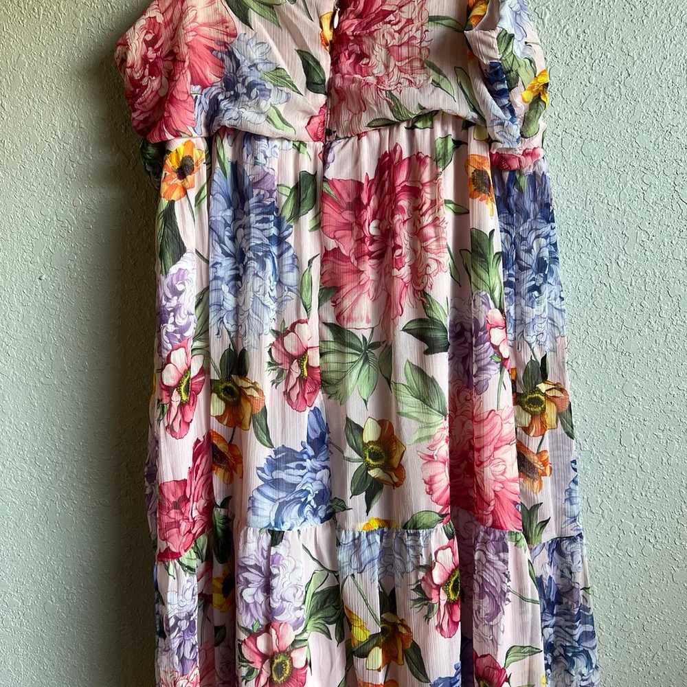 Express floral long maxi Dress size XL - image 5