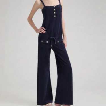 Vintage Juicy Couture Grey Velour Jumpsuit Extra … - image 1