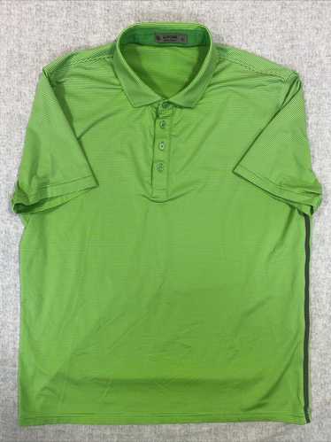 G/FORE G Fore Shirt Mens Extra Large Green Striped