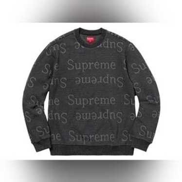 トップス Supreme 18SS Jacquard Logo Crewneck Supreme Jacquard Logo Crewneck (SS18) - $118