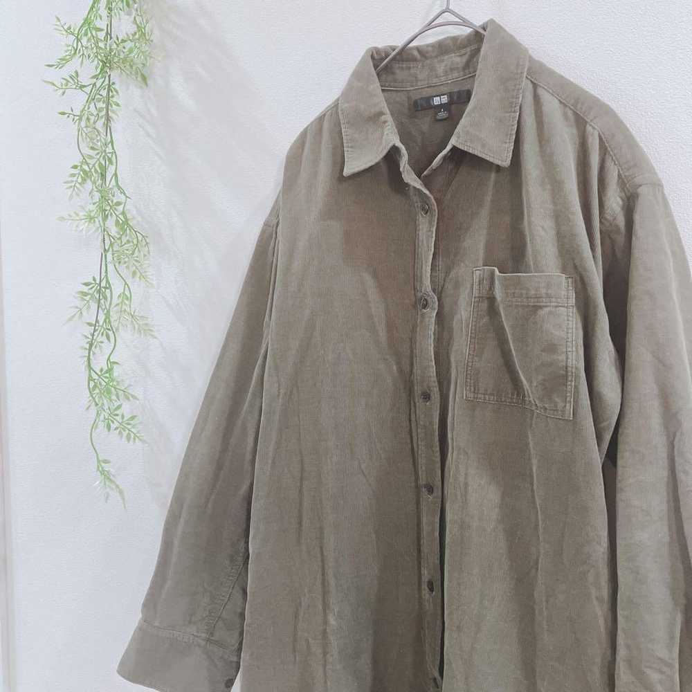 【Uniqlo】Corduroy Long Shirt, Long Sleeve, Small S… - image 4