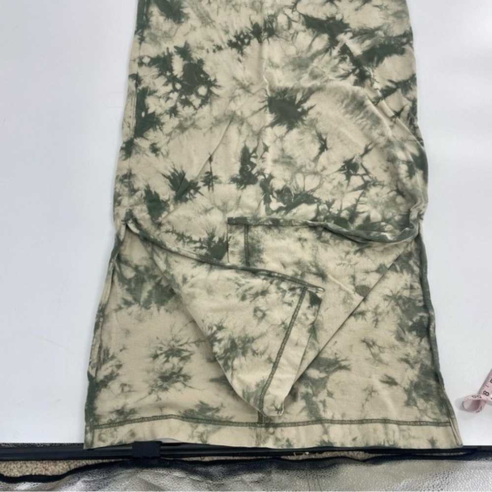 Old Navy Loose Vintage Olive Green Tie-Dyed Midi … - image 5