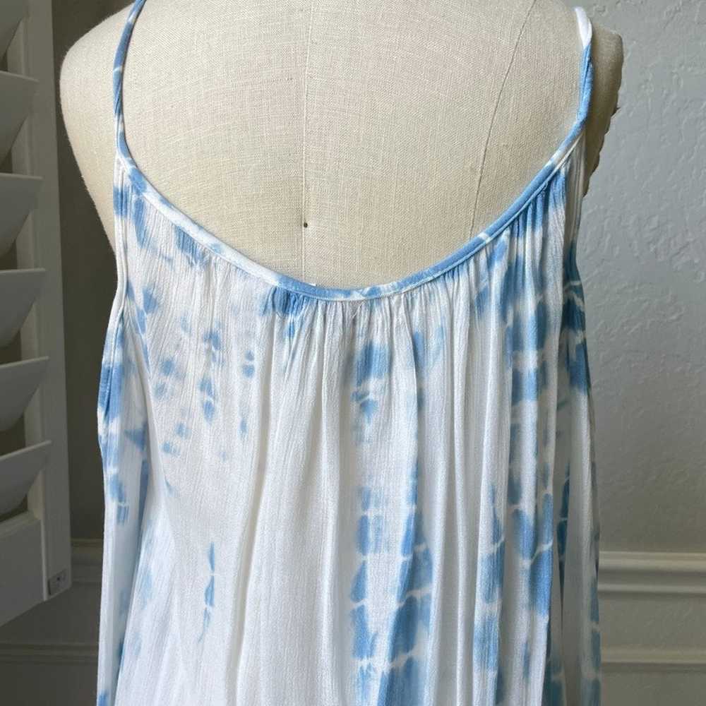 Vintage Havana Blue White Cold Shoulder Dress - image 7