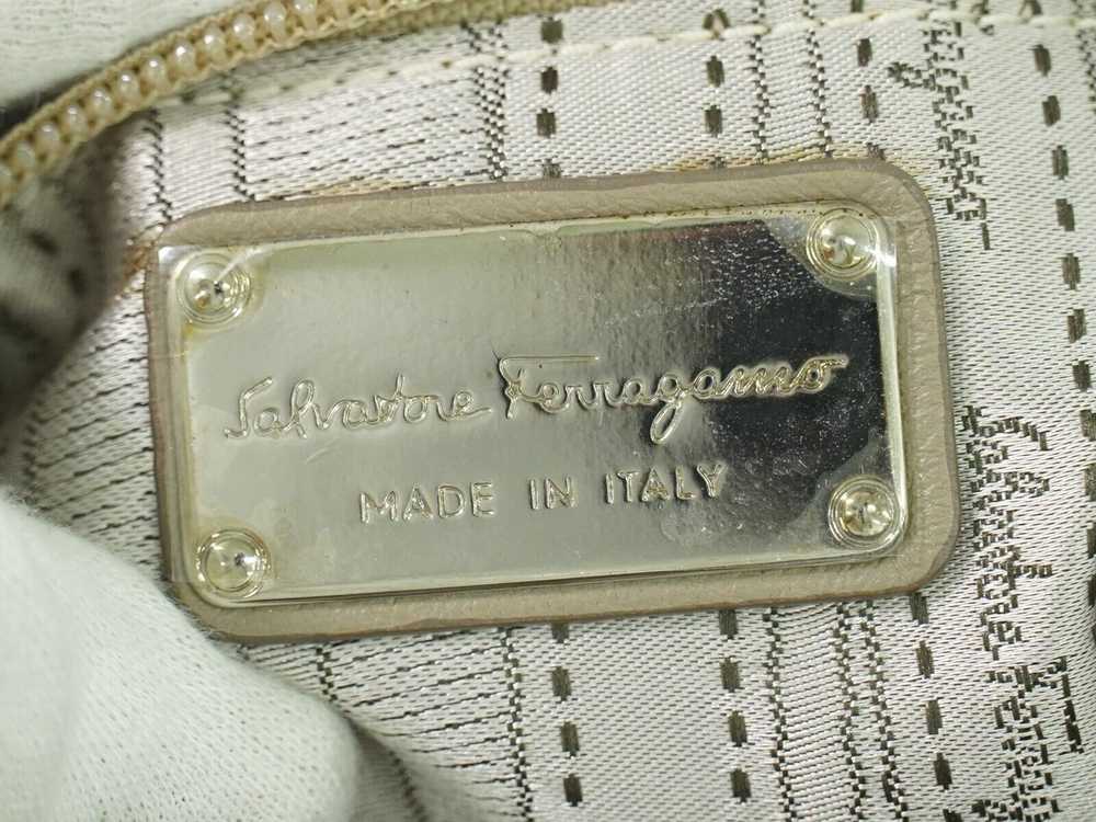 Salvatore Ferragamo Vara Beige Synthetic Tote Bag… - image 11