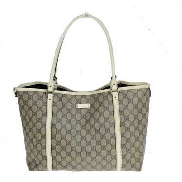 Gucci Gg Canvas Beige Canvas Tote Bag (Pre-Owned) - image 1