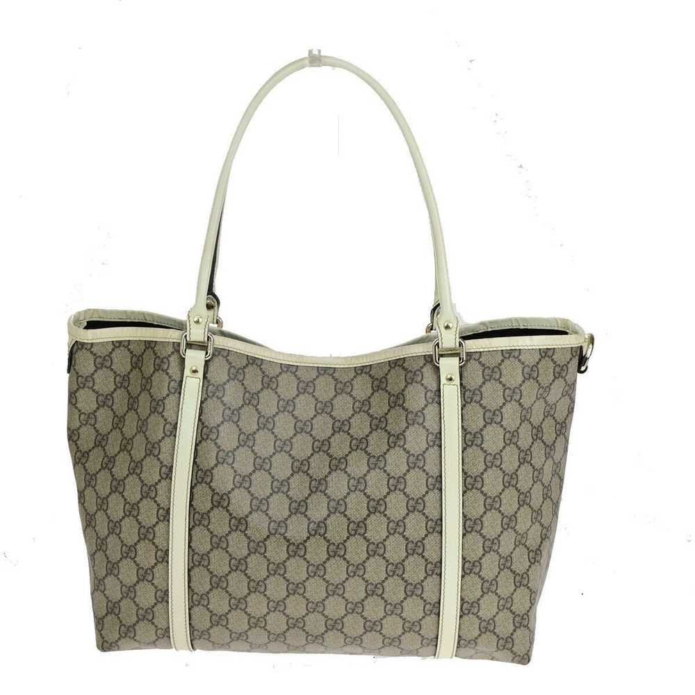 Gucci Gg Canvas Beige Canvas Tote Bag (Pre-Owned) - image 2