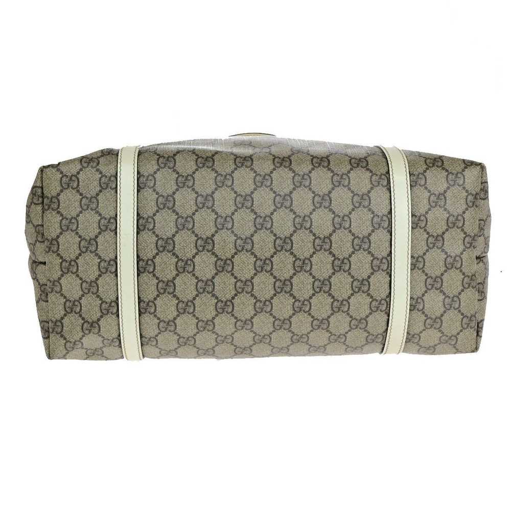 Gucci Gg Canvas Beige Canvas Tote Bag (Pre-Owned) - image 4