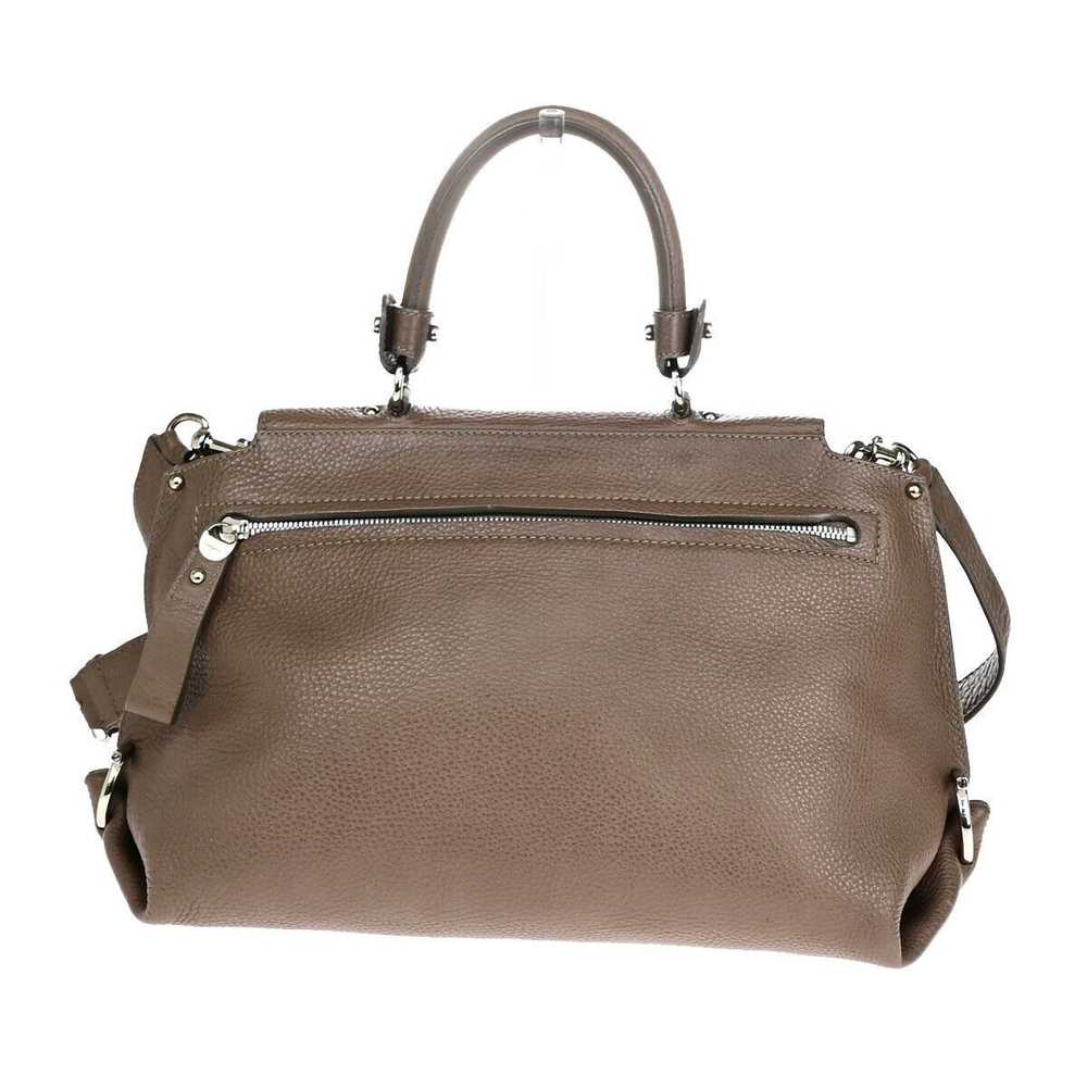 Salvatore Ferragamo Gancini Brown Leather Handbag… - image 2