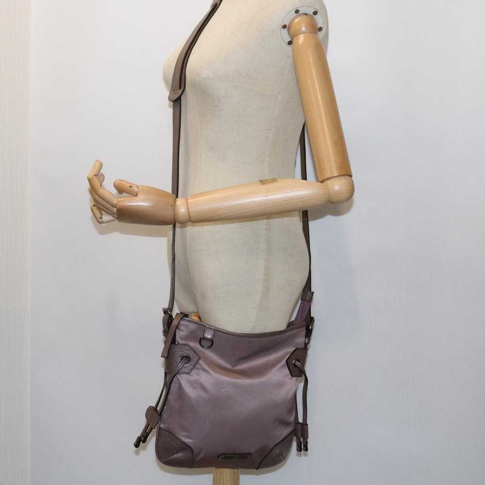 Burberry Purple Canvas Shoulder Bag (Pre-Owned) - image 6