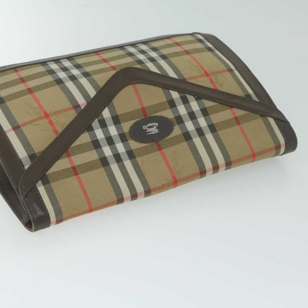 Burberry Nova Check Beige Synthetic Clutch Bag (P… - image 9