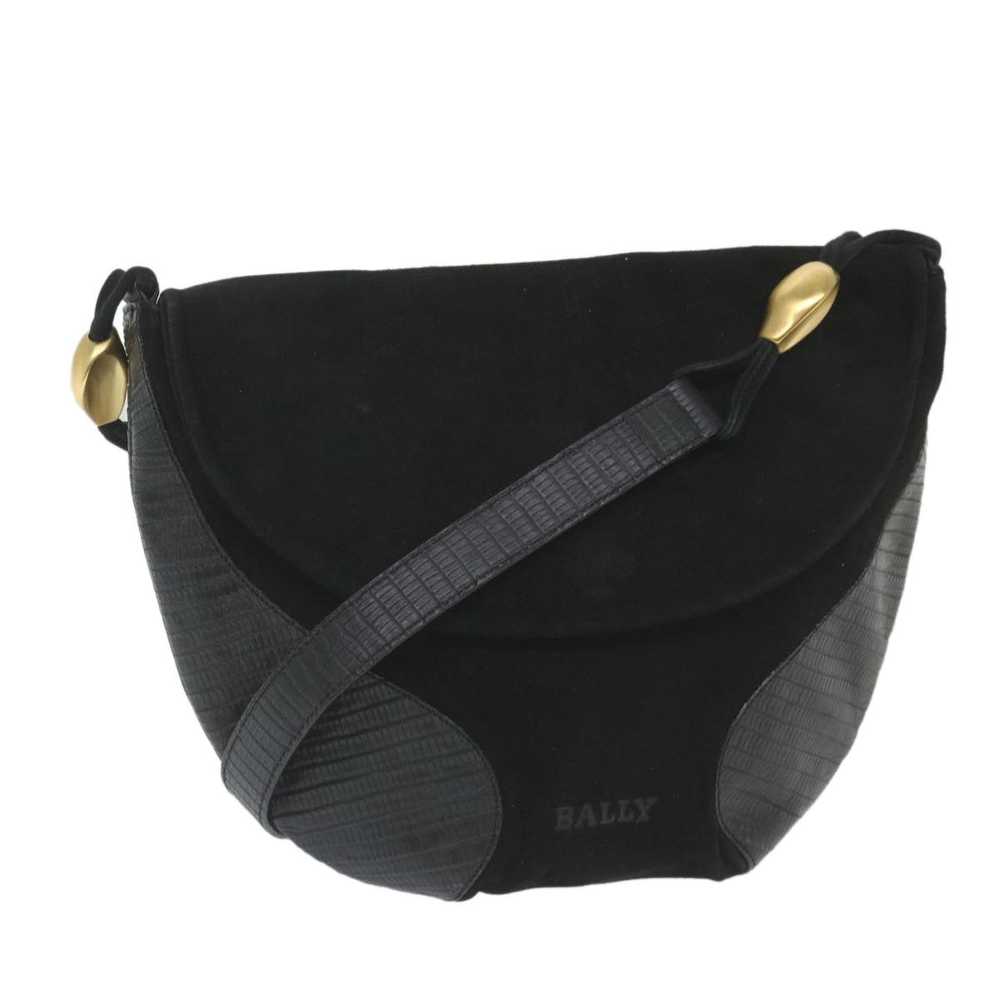 Bally Black Suede Shoulder Bag (Pre-Owned) - image 1