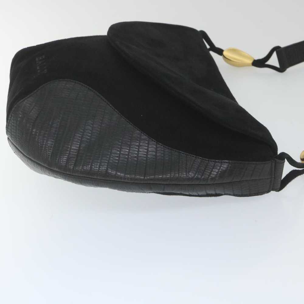 Bally Black Suede Shoulder Bag (Pre-Owned) - image 5