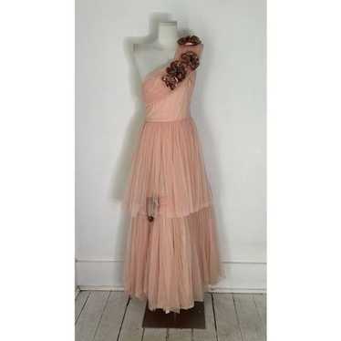 Vintage 50s Pink Layered Tulle Princess Dress