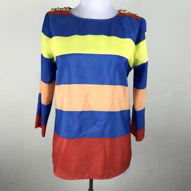 J.Crew J.Crew Blouse Size XS Striped Nautical Anc… - image 1