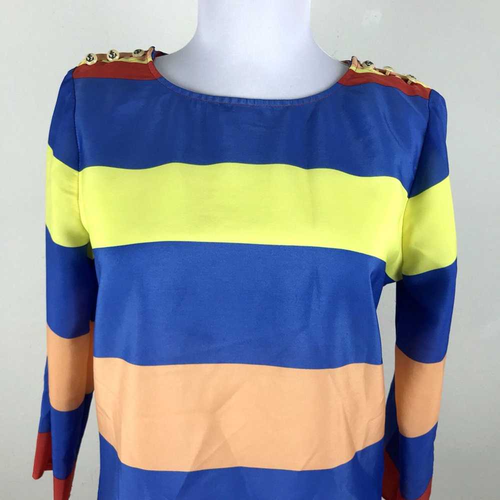 J.Crew J.Crew Blouse Size XS Striped Nautical Anc… - image 2