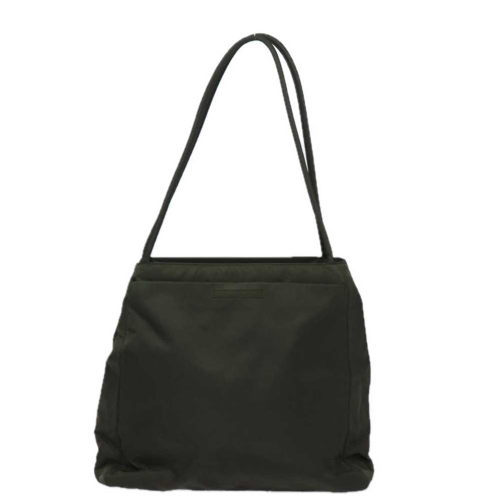 Prada Tessuto Khaki Synthetic Shoulder Bag (Pre-O… - image 2