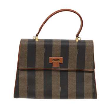 Fendi Pecan Brown Canvas Handbag (Pre-Owned) - image 1