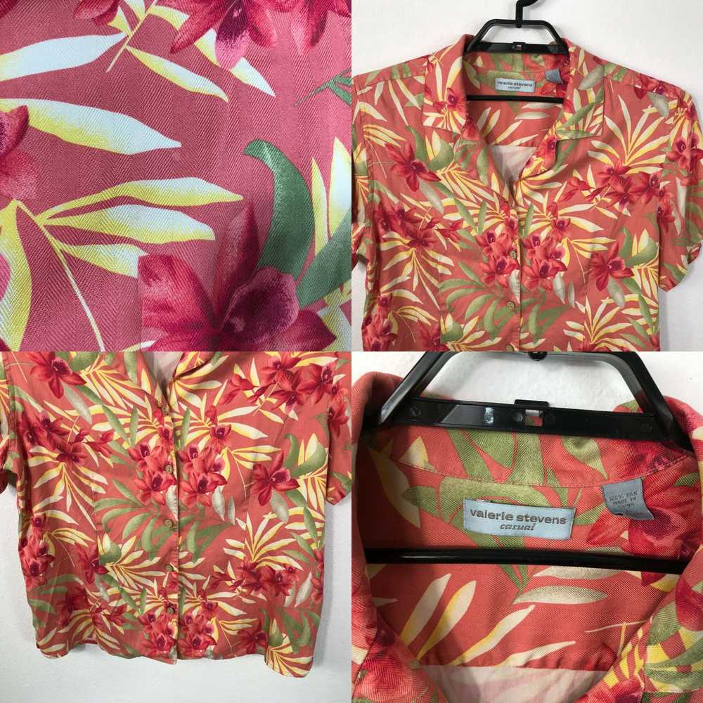 Vintage Valerie Stevens Hawaiian Shirt Blouse Siz… - image 4