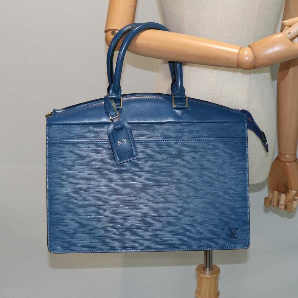 Louis Vuitton Riviera Blue Leather Handbag (Pre-O… - image 7