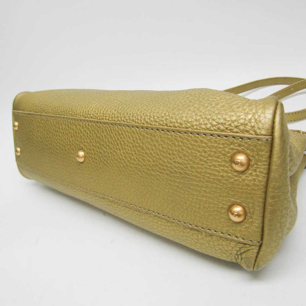 Fendi Peekaboo Gold Leather Shoulder Bag (Pre-Own… - image 3