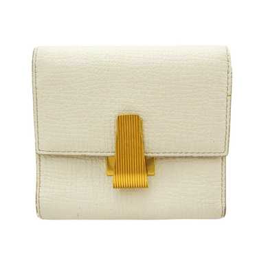 Bottega Veneta Palmerato White Leather Wallet (Pr… - image 1