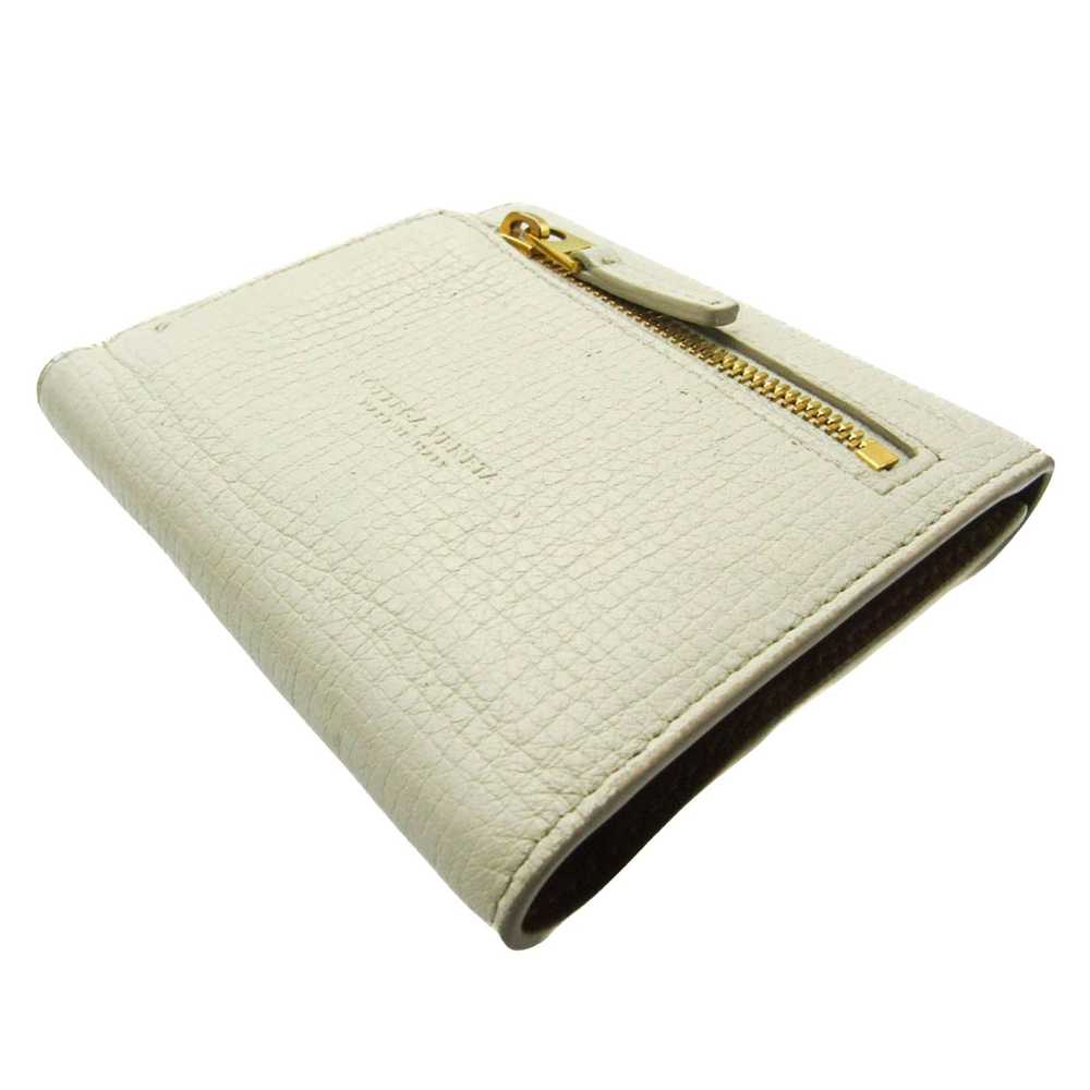 Bottega Veneta Palmerato White Leather Wallet (Pr… - image 2