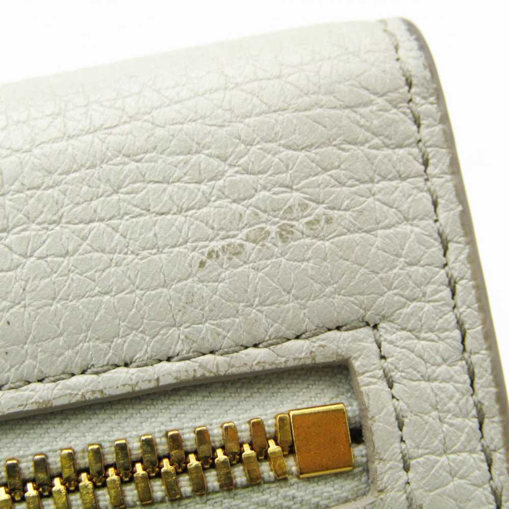 Bottega Veneta Palmerato White Leather Wallet (Pr… - image 8