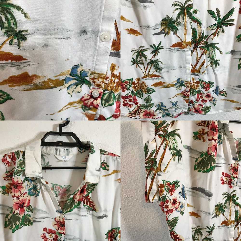 Vintage Time and True Hawaiian Shirt Blouse Size … - image 4