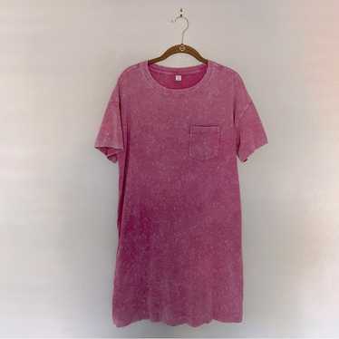 Old Navy Pink Oversized ‘vintage’ tee dress