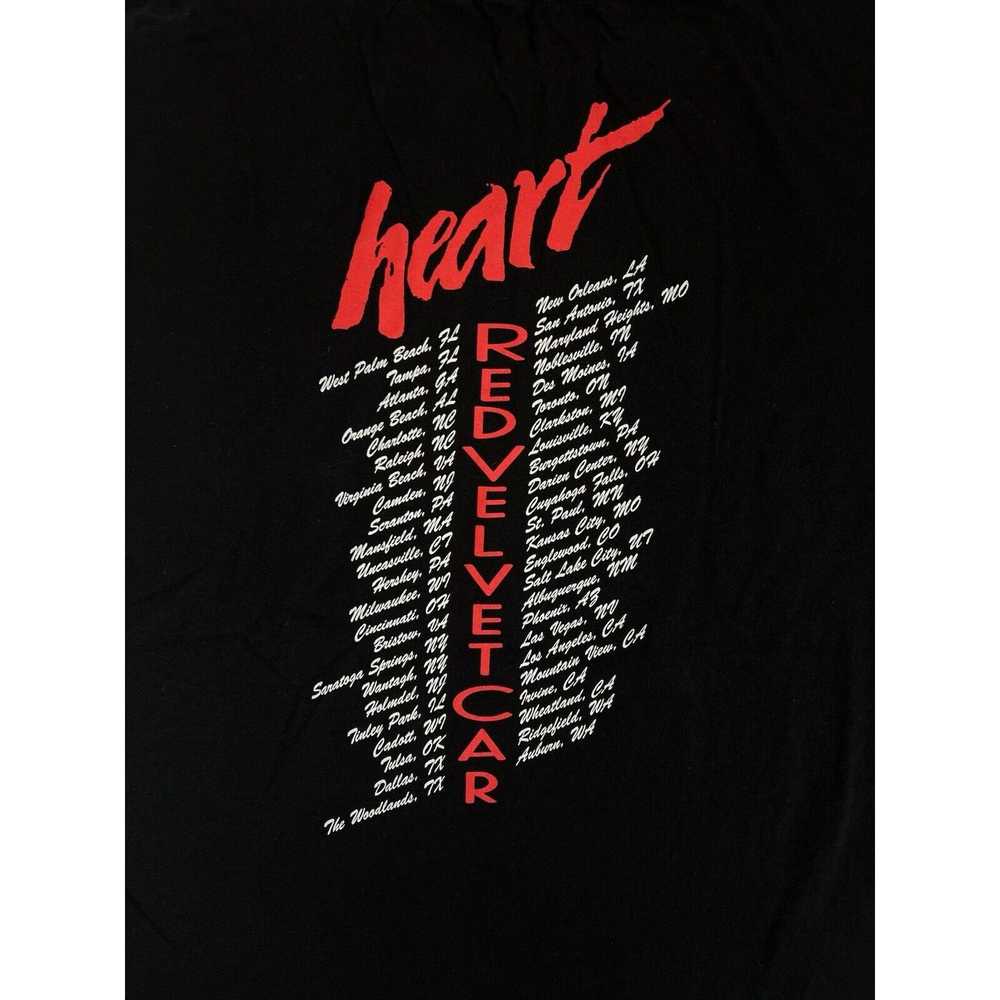 Vintage Vintage Heart Red Velvet Car T-Shirt Size… - image 8