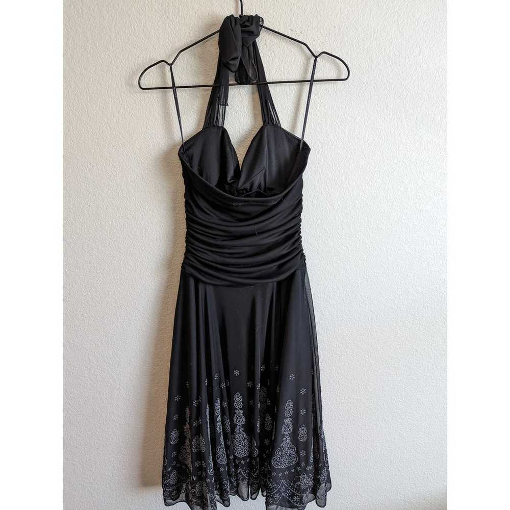 Vintage Y2K My Michelle Womens Sz M Midi Halter F… - image 4