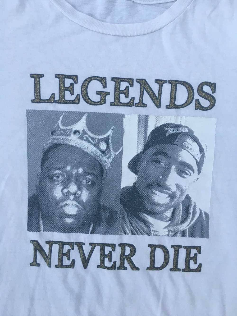 Band Tees × Vintage Vintage Tupac And Biggie tee - image 4